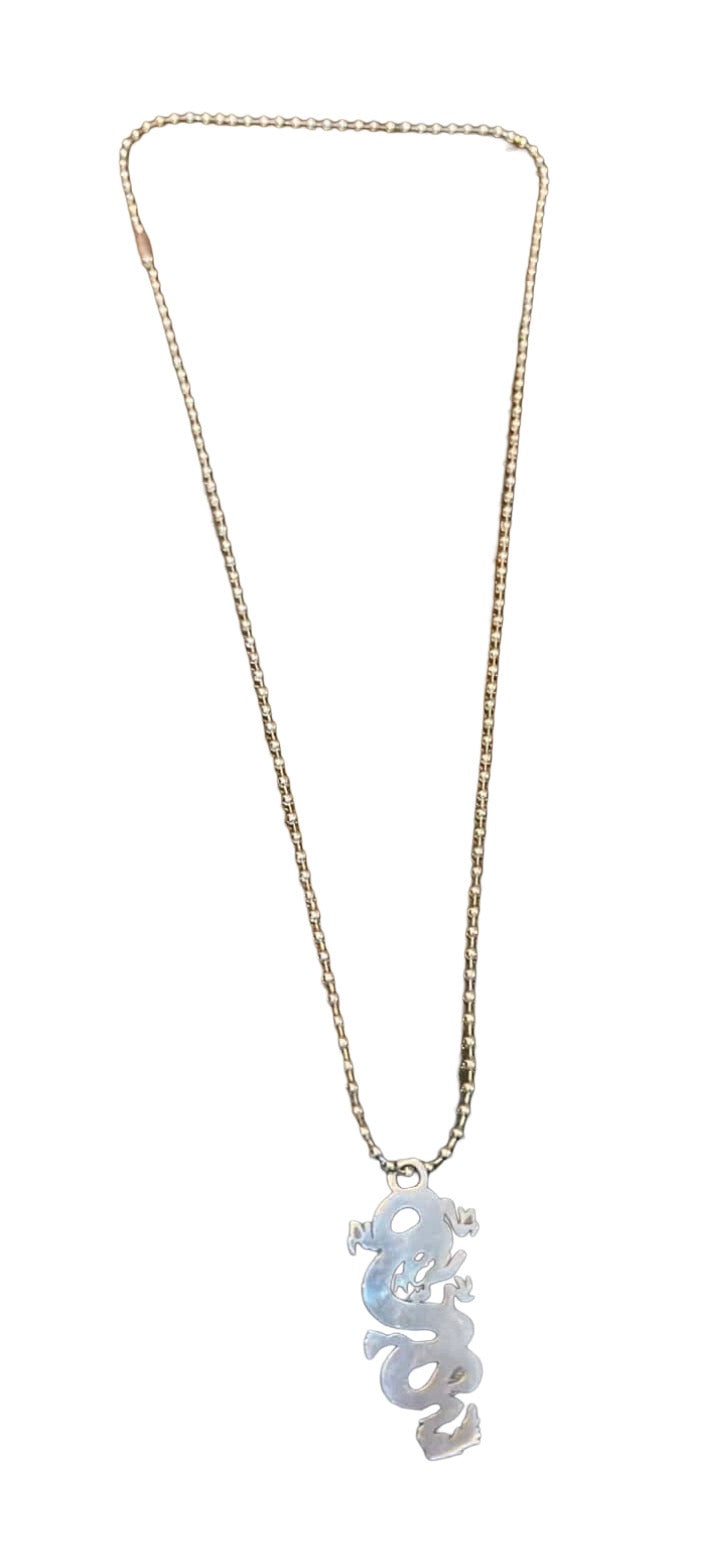 Dragon and brain necklace bundle